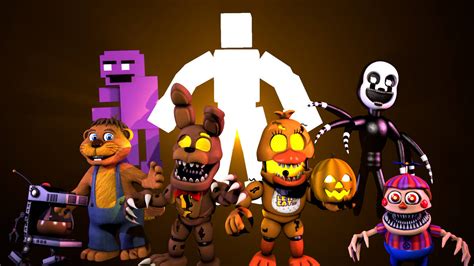 fnaf world halloween characters